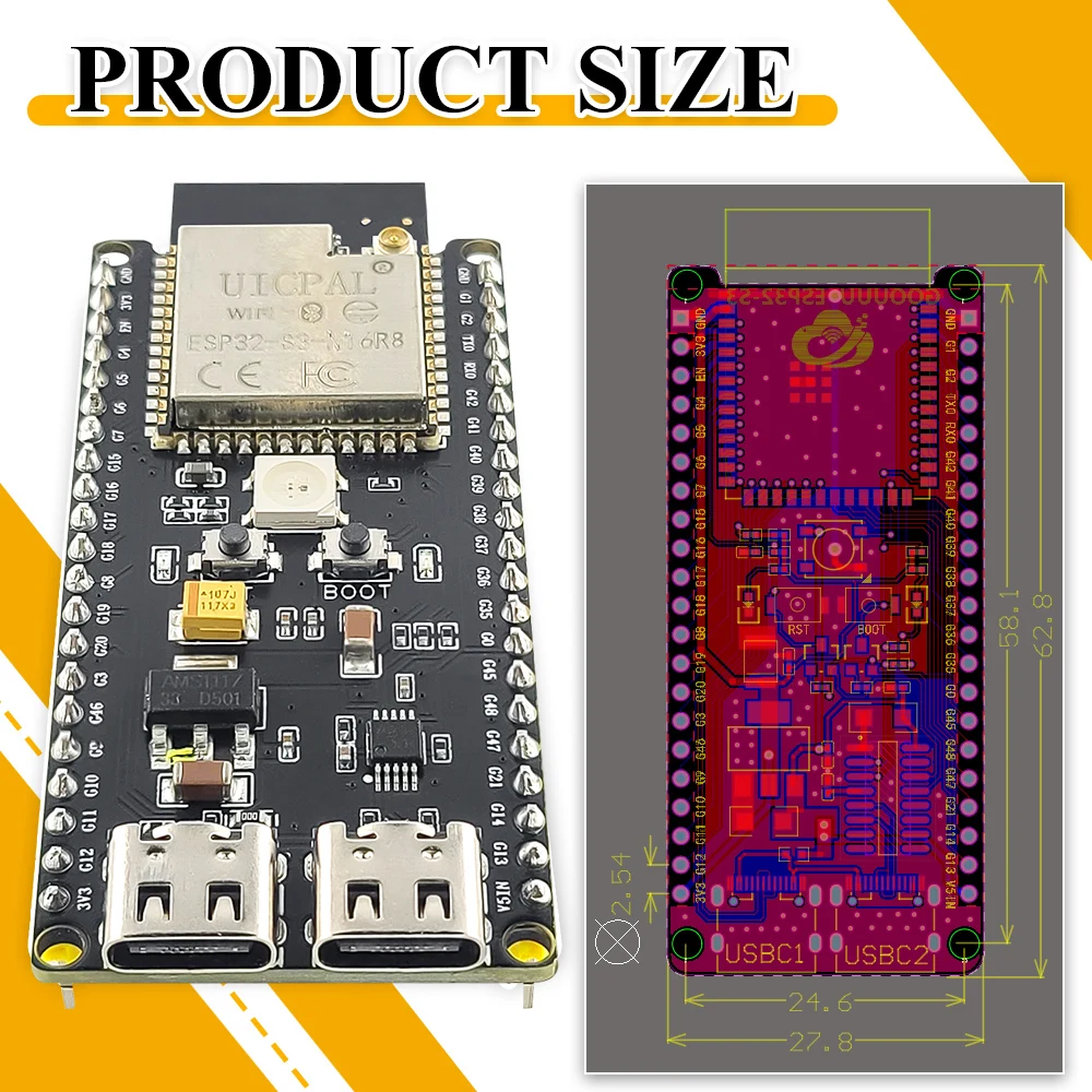 ESP32-S3-DevKitC-1 Development - Esp32 S3 Devkitc 1 ulasan dan harga